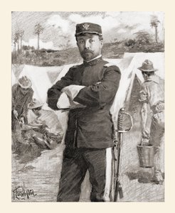 Brigadegeneral Frederick Funston der 20. Kansas Freiwilligen kurz nach seiner Beförderung für Tapferkeit von Unbekannt