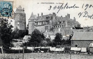 Bretagne, Ille et Vilaine (35), Chateaugiron: Außenansicht des Schlosses - Postkarte von 1904 von Unbekannt