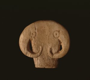 Stierkopf-Amulett, prädynastisches Ägypten, Naqada IIa, ca. 3500 v. Chr.
