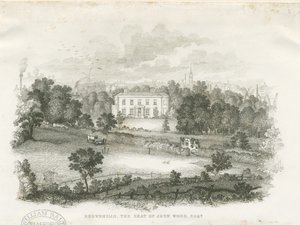 Burslem - "Brownhills" Haus (Gravur)