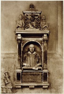 Büste von William Shakespeare und Inschrift von Unbekannt