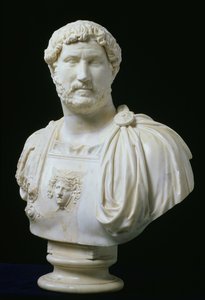 Büste des Kaisers Hadrian (Publius Aelius Hadrianus) (76-138), ca. 130 n. Chr. von Unbekannt