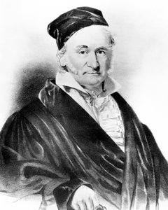 Carl Friedrich Gauss, deutscher Mathematiker, Mitte des 19. Jahrhunderts von Unbekannt