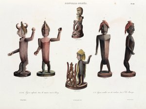 Geschnitzte Holzfiguren, Neuguinea