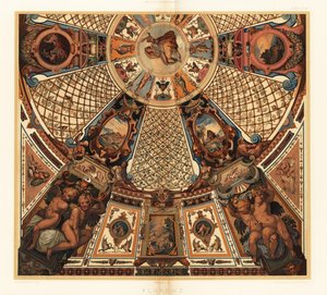 Deckenmalerei in der Uffizien-Galerie, Florenz von Unbekannter Künstler