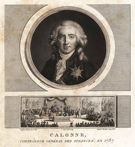 Charles Alexandre de Calonne, Generaldirektor der Finanzen von Unbekannt
