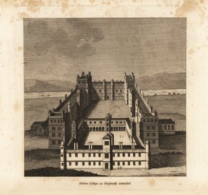 Chelsea College, wie ursprünglich von König James I. vorgesehen von Unbekannt