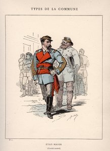 Kommune von Paris: Kostüm des ÉTAT-MAJOR (État major) in „Les Communeux“