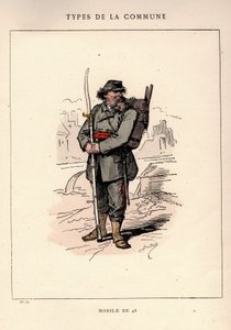 Pariser Kommune: Kostüm des Mobiles von 1848 in „Les Communeux“