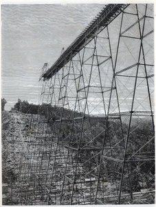Bau des Kinzua Viadukts