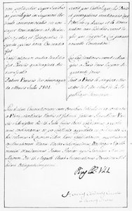 Kopie des Konkordats zwischen Napoleon und Papst Pius VII mit der Unterschrift des Papstes