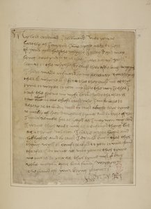 Brief von Heinrich VIII. an Thomas Wolsey, Juni 1518 von Unbekannter Künstler