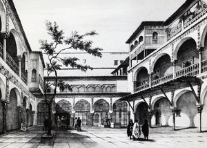 Hof der Kasbah-Festung in Algier