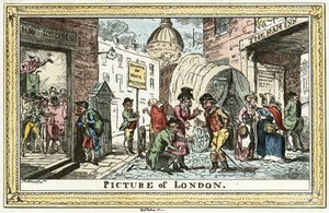 Cruikshank - Bild von London von Unbekannter Künstler