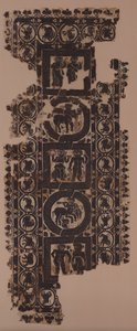 Vorhangpaneel mit Szenen des Feierns, 500er