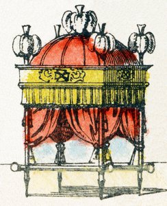 D - Baldachin - Alphabet - Kinderunterhaltung - Image Epinal, populäre Serie ca. 1890 von Unbekannt