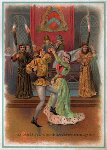 Tanz mit der Fackel (Lithographie, ca. 1900)