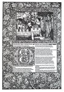 Dekoratives Gedicht von Geoffrey Chaucer