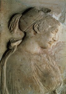 Detail von der Stele des Philis, aus Thasos, ca. 5. Jahrhundert v. Chr. von Unbekannt