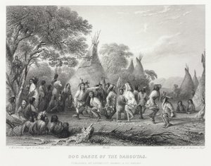 Hundetanz der Dahcotas [sic], Nordamerika von Unbekannt