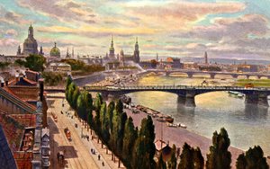 Dresden Stadtansicht von Unbekannter Künstler