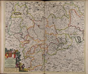 Ducatus Brunsuicensis episcopatus Hildesiensis principatus Halberstadiensis tabula von Unbekannter Künstler