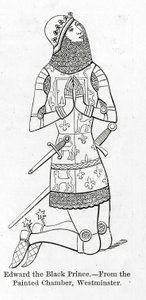 Edward der Schwarze Prinz, aus der bemalten Kammer, Westminster, 1896 von Unbekannt