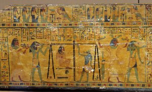 Ägypten: Detail des Sarkophags von Khonsoure von Unbekannter Künstler