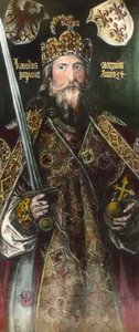 Kaiser Karl der Große, nachkoloriert um 1925 von Unbekannter Künstler