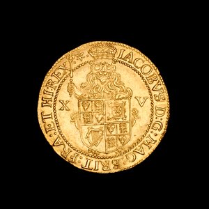 Englische gehämmerte Goldmünze Spur Ryal