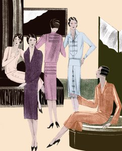 Modekleider im Frühling 1928