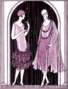 Mode: Abendkleider im Mai 1925 von Unbekannter Künstler