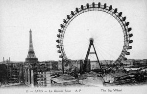 Riesenrad, Paris - Weltausstellung 1900 von Unbekannter Künstler