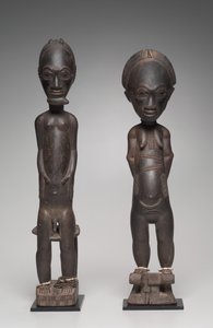 Figurenpaar, späte 1800er bis frühe 1900er Jahre