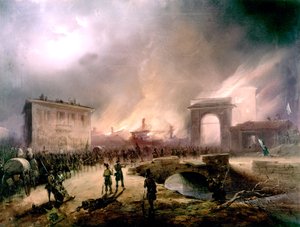 Brand und Eroberung Roms durch die Italiener am 20. September