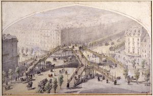Fußgängerbrücke in Paris