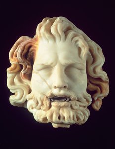 Brunnenkopf in Form des Kopfes von Oceanus, Pompeji