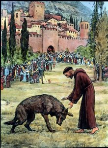 Franziskus und der Wolf von Unbekannter Künstler