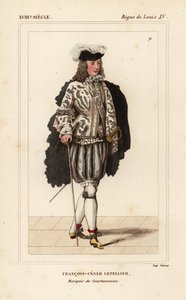 Francois-Cesar Letellier, Marquis de Courtanvaux, Wissenschaftler und Soldat, Mitglied der Akademie der Wissenschaften von Unbekannter Künstler