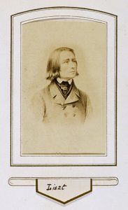 Franz Liszt in jungen Jahren von Unbekannter Künstler