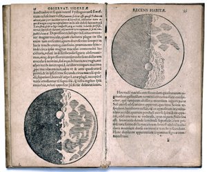 Galileos Beobachtungen des Mondes