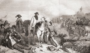 Garibaldi in Italien während der Belagerung von Rom 1849