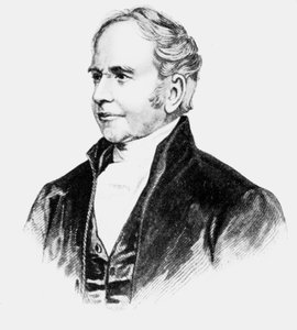 George Bradshaw, britischer Erfinder der Eisenbahnführer, ca. 1850er von Unbekannt