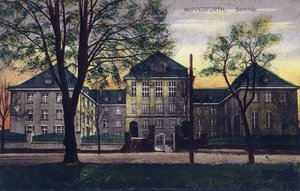 Deutschland, Wipperfürth: Außenansicht des „Altes Seminar“, erbaut 1910-1911 - Postkarte 20. Jahrhundert