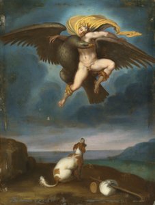 Giovanni Battista Naldini nach Michelangelo - Raub des Ganymedes von Unbekannter Künstler