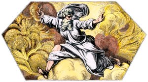 Gott erschafft Himmel und Erde (Farbstich aus der Loggia des Vatikans von Raphael) von Unbekannter Künstler