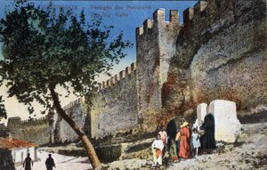 Griechenland, Thessaloniki: Überreste der Mauern - Postkarte 1914-1918 von Unbekannt