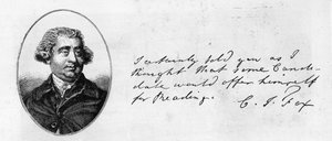 Handschrift und Unterschrift von Charles James Fox von Unbekannt