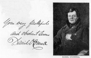 Handschrift und Unterschrift von Daniel O