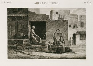 Eisenwaren & Eisenwaren Schleifmaschine, Ägypten, ca. 1798